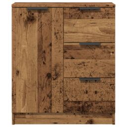 Berkfield Home Sideboard Old Wood 60x30x70 cm Engineered Wood in Brown - Size: 60 x 30 x 70 cm - thumbnail 4