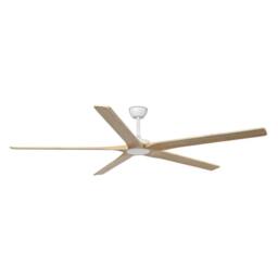 Netlighting Bigwood XL 5 Blade Ceiling Fan Matt White Pine - thumbnail 1