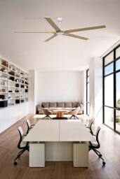 Netlighting Bigwood XL 5 Blade Ceiling Fan Matt White Pine - thumbnail 2