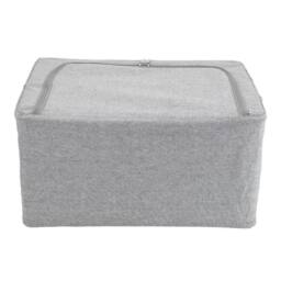FLAVORA 66 Litre - 50x40x33cm Foldable Clothes Storage Box in Grey - Size: 500mm - thumbnail 1