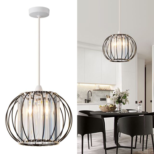 Harper Living Men's Easy Fit Shade, Matt Black Ceiling Light Shade 27cm Modern Lampshade - image 1