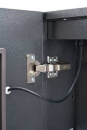 Living and Home Wall-mounted Bathroom Mirror Cabinet with Led Lights in Grey - thumbnail 6