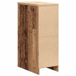 Berkfield Home Garage Storage Cabinet Old Wood 30x51x85 cm Solid Wood Pine in Brown - Size: 30 x 51 x 85 cm - thumbnail 8