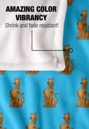 Warner Brothers Scooby Doo Officially Licensed Silky Touch Super Soft Throw Blanket 152 x 127 cm in White - thumbnail 4