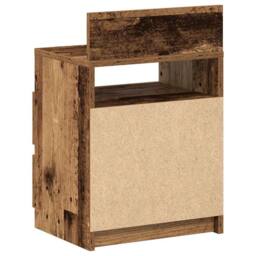 Berkfield Home Bedside Cabinets 2 pcs with 2 Drawers Old Wood 40x33x60 cm in Brown - Size: 40 x 33 x 60 cm - thumbnail 7