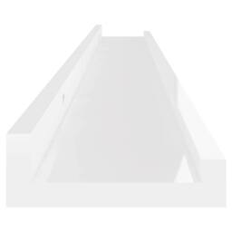 Berkfield Home Decorative Wall Shelves 4 pcs High Gloss White 100x9x3 cm - Size: 100 x 9 x 3 cm - thumbnail 8