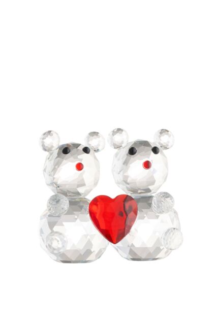 Galway Crystal Love Heart' Teddy Bears Crystal Figurine in Clear - image 1