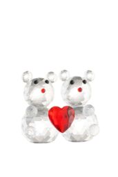 Galway Crystal Love Heart' Teddy Bears Crystal Figurine in Clear - thumbnail 1
