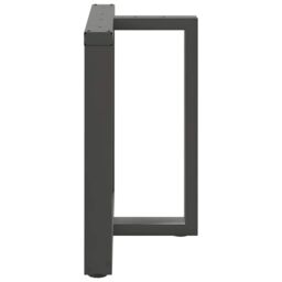 Berkfield Home Dining Table Legs T-Shaped¬†2 pcs Anthracite 70x35x(72-73) cm Steel in Black - thumbnail 4