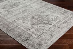 Livabliss Monte Carlo-Vintage Blue Grey White Traditional Boho Living Rug in Light Grey - Size: 80 cm x 220 cm - thumbnail 6