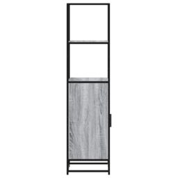 Berkfield Home Highboard Grey Sonoma 35.5x35x139 cm Engineered Wood & Metal - thumbnail 6