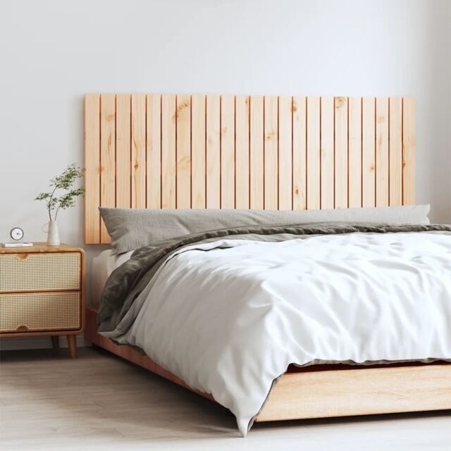 Berkfield Home Wall Headboard 147x3x60 cm Solid Wood Pine in Brown - Size: 147 x 3 x 60 cm - image 1
