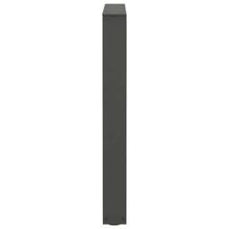 Berkfield Home Dining Table Legs V-Shape 2 pcs Anthracite 70x(72-73.3) cm Steel in Charcoal - thumbnail 6