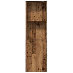 Berkfield Home Narrow Bathroom Cupboard with Wheels Old Wood Engineered Wood in Brown - thumbnail 4