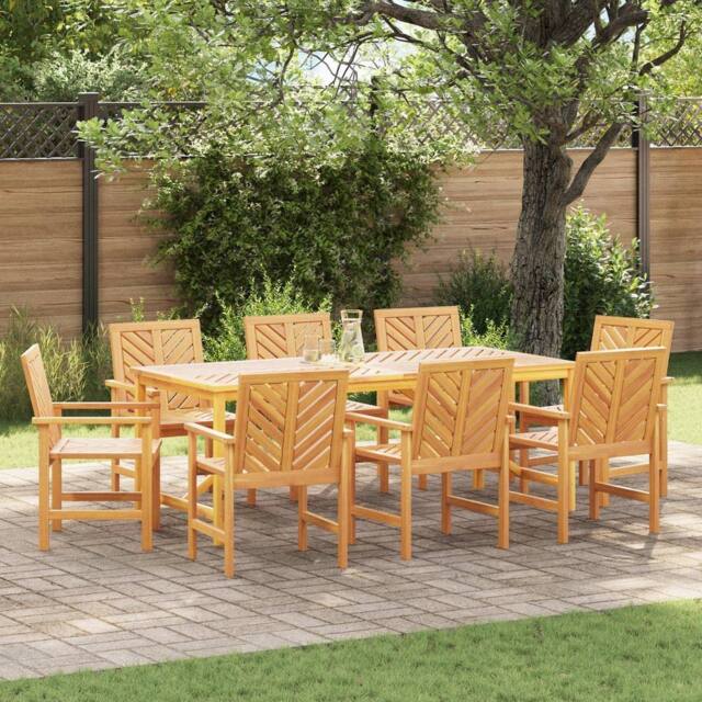 Berkfield Home 7 Piece Garden Dining Set Solid Wood Acacia in Brown - image 1