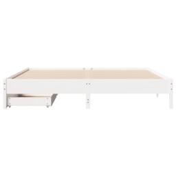 Berkfield Home Full Bed Frame without Mattress White 180x200 cm Super King Solid - thumbnail 4