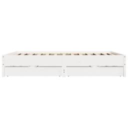 Berkfield Home Full Bed Frame without Mattress White 180x200 cm Super King Solid - thumbnail 7