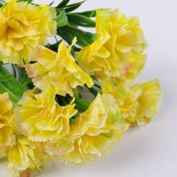 Havendro Yellow Artificial Flowers Silk Fake Plants UV Resistant Decor - thumbnail 3
