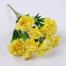 Havendro Yellow Artificial Flowers Silk Fake Plants UV Resistant Decor - thumbnail 1