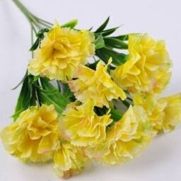 Havendro Yellow Artificial Flowers Silk Fake Plants UV Resistant Decor - thumbnail 2
