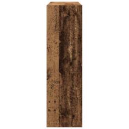 Berkfield Home Classic Book Cabinet/Room Divider - Rustic Wood - 100x30x103cm - Wood in Brown - Size: 100 x 30 x 103 cm - thumbnail 7