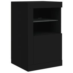 Berkfield Home Sideboard with LED Lights Black 123x37x67 cm - Size: 123 x 37 x 67 cm - thumbnail 9