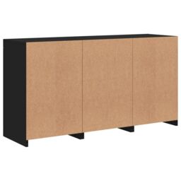 Berkfield Home Sideboard with LED Lights Black 123x37x67 cm - Size: 123 x 37 x 67 cm - thumbnail 8