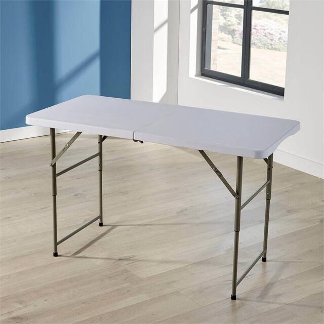 Nordara 4Ft Folding Table Trestle Camping Party Picnic BBQ Stall Garden in White - image 1
