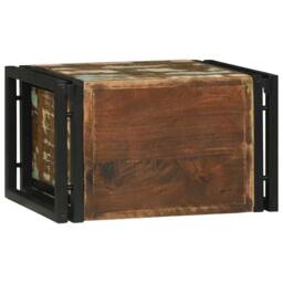 Berkfield Home Wine Rack 46x35x27.5 cm Solid Wood Reclaimed in Brown - thumbnail 6