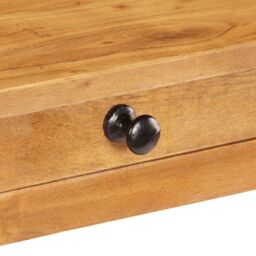 Berkfield Home Console Table 100x40x76 cm Solid Acacia Wood in Brown - Size: 100 x 40 x 76 cm - thumbnail 5