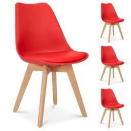 Bravich LTD Rocco Tulip Dining Chair in Red - Size: 2 Pack - thumbnail 3