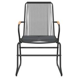 Berkfield Home Beautiful 7 Piece Garden Dining Set Black PVC Rattan - thumbnail 6