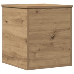 Berkfield Home Storage Box - Artisan Oak - 40x42x46 cm - Engineered Wood in Brown - Size: 40 x 42 x 46 cm - thumbnail 2