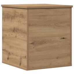 Berkfield Home Storage Box - Artisan Oak - 40x42x46 cm - Engineered Wood in Brown - Size: 40 x 42 x 46 cm - thumbnail 6