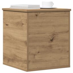 Berkfield Home Storage Box - Artisan Oak - 40x42x46 cm - Engineered Wood in Brown - Size: 40 x 42 x 46 cm - thumbnail 3
