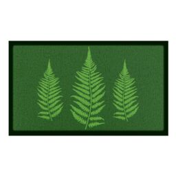 Artsy Mats Green Fern Indoor & Outdoor Doormat - 70x40cm - Size: 40 cm x 70 cm - thumbnail 2
