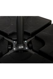 Royalcraft 3m Standard Cantilever Powder Coated Parasol with Cross Stand in Grey - thumbnail 6