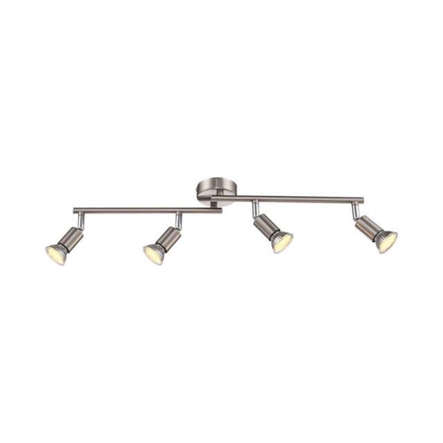 Netlighting Matrix Ceiling Spotlight Bar Nickel Matt 4x GU10 3000K in Grey - image 1