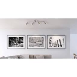 Netlighting Matrix Ceiling Spotlight Bar Nickel Matt 4x GU10 3000K in Grey - thumbnail 2