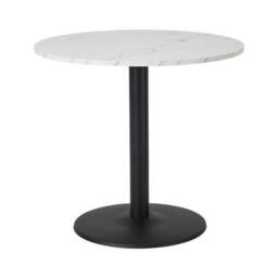 EONLION Round Tulip Dining Table White Marble - Size: 100 cm - thumbnail 4