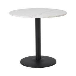 EONLION Round Tulip Dining Table White Marble - Size: 100 cm - thumbnail 1