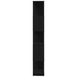 Berkfield Home Book Cabinet/Room Divider Black Oak 45x24x159 cm Engineered Wood - Size: 45 x 24 x 159 cm - thumbnail 6