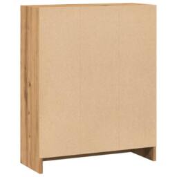 Berkfield Home Bookcase Artisian Oak 60x24x76 cm Engineered Wood in Brown - Size: 60 x 24 x 76 cm - thumbnail 6
