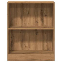 Berkfield Home Bookcase Artisian Oak 60x24x76 cm Engineered Wood in Brown - Size: 60 x 24 x 76 cm - thumbnail 4