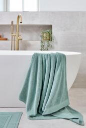 CHRISTY 'Luxe' Elegant 100% Turkish Cotton 730GSM Towels in Light Blue - thumbnail 1