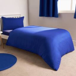simpa 3PC Blue Reversible Single Duvet Bedding Set - thumbnail 3