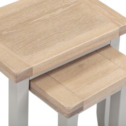 Seconique Windsor Nest of 2 Tables (Fully Assembled) in Light Grey - thumbnail 6