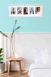 Arpan MDF Multi Aperture Photo Picture Frame (5 Aperture) in White - thumbnail 5