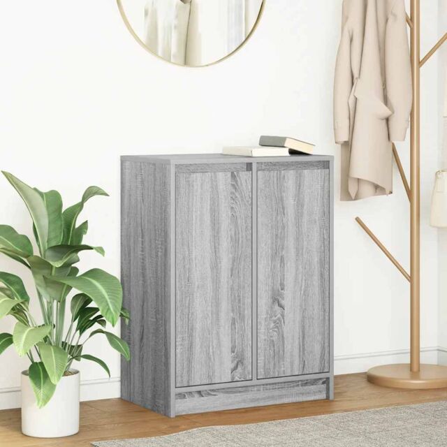 Berkfield Home Sideboard Grey Sonoma 57x34x76 cm Engineered Wood - Size: 57 x 34 x 76 cm - image 1