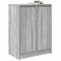 Berkfield Home Sideboard Grey Sonoma 57x34x76 cm Engineered Wood - Size: 57 x 34 x 76 cm - thumbnail 4